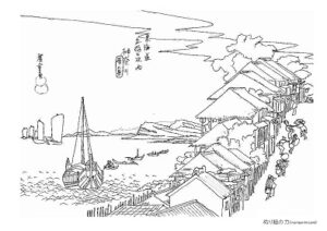 東海道五十三次 塗り絵プリント ぬり絵の力